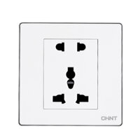 CHINT NEW6D – Ổ CẮM 2 CHẤU + 3 CHẤU 13A 250V CHUẨN QUỐC TẾ