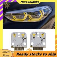 Chip bảng đèn pha 2 chiếc 63117466107 Dành Cho Xe BMW X3 G01 X4 G02 2016-2019 Đèn LED Chạy Ban Ngày Màu Vàng chanh