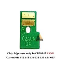 Chip hộp mực máy in CRG-045 VÀNG Canon 611 612 613 631 632 633 634 635