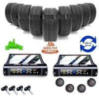 ⚡Chip nhập từ Đức⚡ Cảm biến áp suất lốp ô tô dùng đo áp suất lốp TPMS cao cấp có dây sạc usb IHOTACO