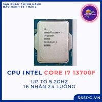 Chip xử lý CPU Intel Core i7 13700F (up to 5.2Ghz, 16 nhân 24 luồng, 30MB Cache, 65W) - Tray