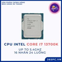Chip xử lý CPU Intel Core i7 13700K (up to 5.4Ghz, 16 nhân 24 luồng, 24MB Cache, 125W) - Tray