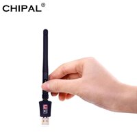 Chipal 300Mbps Mini USB Thu Wifi Không Dây Wifi 2dB Ăng Ten Lan Mạng 802.11n/B/G tốc Độ Cao Adaptador