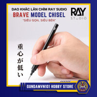 CHISEL CAO CẤP RAY STUDIO BRAVE CÁN KIM LOẠI - Dụng cụ dao kẻ khắc tạo lằn chìm mô hình gundam
