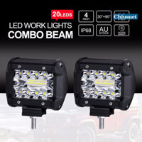 Chiusuet-car Spotlight Flood Beam LED Work Light IP67 Chống nước siêu sáng Tiêu thụ công suất thấp Phụ kiện đèn pha tự động