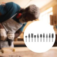 Chiwanji 10x Bộ khoan quay Thép chắc chắn Đa năng Phụ kiện mài kim loại chuyên nghiệp 1 / 8 inch cho xưởng