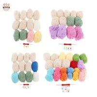Chiwanji Bó Hoa Chăn Móc Bộ Đồ Thủ Công Thanh Lịch Đan Tay Phụ Kiện Handmade Móc Bộ Khởi Động Cho Người Mới Bắt Đầu Người Lớn Người Mới Bắt Đầu