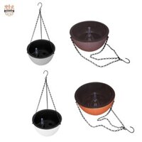 Chiwanji Giỏ tưới cây tròn có chậu hoa mực nước, tuyệt vời cho gia đình, sân vườn, sân hiên