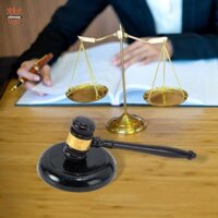 Chiwanji Gỗ Gavel Và Khối Gỗ Gavel Đồ Chơi Gỗ Chắc Chắn Sơn Trang Phục Phụ Kiện Cho Sinh Viên Đấu Giá