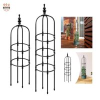 Chiwanji Vườn Trellis Cho Cây Leo Núi Kim Loại Obelisk Trellis Chân Đế Hoa Trang Trí Cho Dưa Chuột Hoa Trong Nhà Và Ngoài Trời