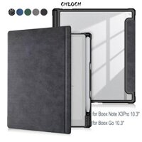 Chloch Bảo vệ, Tự động ngủ / đánh thức Hộp đựng bút tích hợp Folio Cover, Vỏ lưng mềm bằng da PU mỏng cho Onyx Boox Note X3Pro / Go 10.3 (2024)