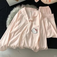 Chloch Loose Ladies Pyjama, Phim hoạt hình Hello Kitty Thoải mái Mặc ở nhà, Quần Pyjama thông thường dành cho nữ