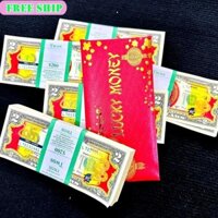 [CHLX] 5 Set Tiền 2 Đô Hình Con Rắn - 2 USD Hình Con Rắn Mạ Vàng Lưu Niệm Tết Ất Tỵ 2025