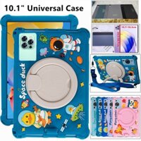 Cho 10 10.1 inch Android Máy Tính Bảng PC Ốp Lưng 360 Độ Hoạt Hình Chống Sốc Silicon Mềm Bảo Vệ Đứng Bao L 9.57in W 6.42in
