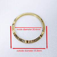 Cho 36mm 16013 16018 16233 16234 16203 Rolex Datejust Thép Vàng Viền 30.4mm