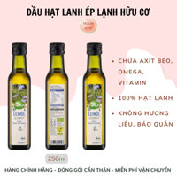 [Cho bé từ 6M+] Dầu hạt lanh hữu cơ ép lạnh dmBio - Đức