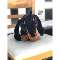 Chó Beagle handmade bằng len (kt cao 19cm x dài 37cm x nặng 500g)