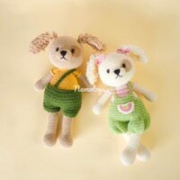 CHÓ BOBBY TRAI - Thú bông bằng len handmade NemoToys, Thú len nhồi bông Amigurumi
