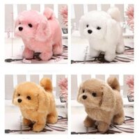 Chó bông chạy pin biết sủa, biết vẫy đuôi