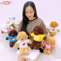 Chó Bông Chó Lông Xù Đứng Size 30cm Siêu Đáng Yêu, Gấu Bông Tazin Cao Cấp