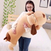 CHÓ BÔNG- GỐI ÔM NẰM DÀI MŨI TIM ( 70cm - 120cm)