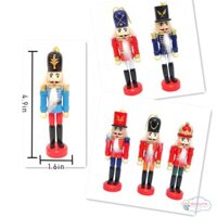 Cho Cây Giáng Sinh Vật Trang Trí Giáng Sinh 6 Con Rối Nutcracker Gỗ Chất Lượng Quà Tặng Tốt