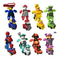 Chó cứu hộ Paw Patrol, đồ chơi biệt đội cứu hộ 8 nhân vật biến hình ô tô Robot 2 trong 1