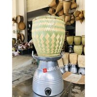 Chõ Đồ Xôi Bằng Tre Loại Cắm Điện Và Đun Bếp