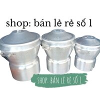 Chõ đồ xôi liền thân nhôm gò tinh khiết, nồi hấp đa năng, chõ xôi dày dặn loại 3, 6, 8 kg gạo