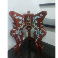 Chò gỗ kê đĩa trái cây cẩn hoa sơn mài cao cấp -Nhiều cỡ