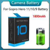 Cho GoPro anh hùng 11 10 Pin 1800mAh cho Gopro anh hùng 9 10 11 Đen accesorios máy ảnh Pin BATERIA