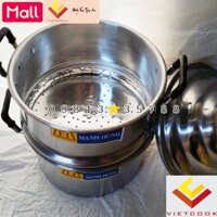 Chõ hấp đồ xôi nhôm MẠNH HÙNG size 20, 22, 24, 26, 28, 30, 32 cm chõ đồ, xửng hấp xôi 1, 2, 3, 4, 5, 6, 7, 10 cân gạo