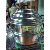 Chỏ hấp nhôm xịn loại 1 có tem chính hãng Hoàn Cầu hai tầng chỏ hấp xôi hấp bánh bao chỏ hấp há cảo xửng hấp 24-42cm