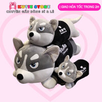 Chó Husky Bông chó mặt ngáo Siêu To Khổng Lồ - Gấu Bông Husky - KUTIES STORE