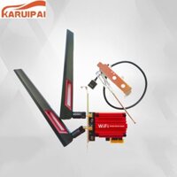 ✿Cho Intel 8265ac ax200 AX210 wifi6e PCIe không dây Card mạng Bluetooth 5.2 Máy tính để bàn Receiver