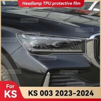 Cho KS 003 2023 2024 Đèn Pha Ô Tô Trong Suốt TPU Bảo Vệ Phim Đèn Trước Tint Đổi Màu Miếng Dán