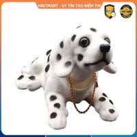 Chó lắc lư trang trí trong ô tô, nội thất, bàn làm việc ở nhà hoặc văn phòng, chất liệu nhựa bọc nhung siêu mềm mịn
