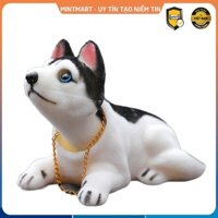 Chó lắc lư trang trí trong ô tô ,bàn làm việc ở nhà hoặc văn phòng , chất liệu nhựa bọc nhung siêu mềm mịn