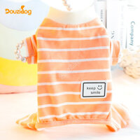 Chó Nhỏ Teddy Thú Cưng Chó Mùa Thu Đông Quần Áo Thường Ngày Mèo Sọc Bốn Chân Bộ Đồ Ngủ Nhà