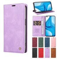 Cho OPPO Reno 4F 5F A93 A94 Find X3 Pro X5 Pro Giá Đỡ Bao Da Điện Thoại Nắp Gập Từ Tính Tích Hợp Ví Và Ngăn Đựng Thẻ