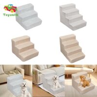 Chó Ramp Cầu Thang Cho Thú Cưng Bước Mềm Mại Cho Ghế, Sofa, Và Giường Cao Leo Thang Di Động Có Thể Tháo Rời Nhẹ