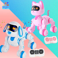 Chó Robot  Mèo Robot Điều Khiển Từ Xa, Đồ Chơi Công Nghệ Thông Minh đồ chơi chú chó robot thông minh cảm biến