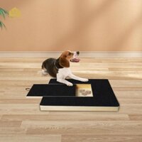 Chó Scratch Pad Nail File Scratching Board Slide Snack Box Gỗ