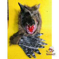 [CHÓ SÓI] MẶT NẠ CHÓ SÓI LÔNG-Mặt nạ đầu chó sói siêu ngầu, siêu lầy-Mặt nạ hóa trang Halloween hình chó sói vui nh