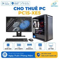 Cho thuê PC Render Xeon 36 nhân | GTX 1080Ti 11GB/ RAM 64GB ECC/ SSD 1TB (PC15-XE5)
