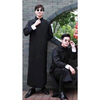 cho thuê và bán trang phục Sườn Xám Nam - Đen