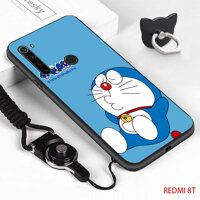 Cho Xiaomi Mi Note 3 Pro Note 4 4X Pro Note 5A Thủ Note5A Pro Cao Su Ốp Lưng Điện Thoại (Ngón Tay + dây) hoạt Hình Chú Mèo Máy Doraemon Vỏ Ốp Silicon Chống Sốc Điện Thoại Ốp Lưng