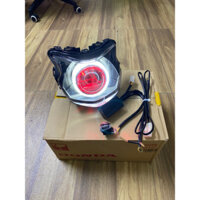 Choá đèn xe vision ( năm 2021 - 2024 ) lên bi cầu 3.0 E11+ M10 V4 đổi màu qua app kèm mạch auto passing, bật tắt mắt quỷ