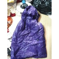 choàng địu đi mưa màu tím mỏng cho bé ms22