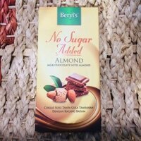 Chocolate Beryl’s Milk Almond No Added Sugar 85g